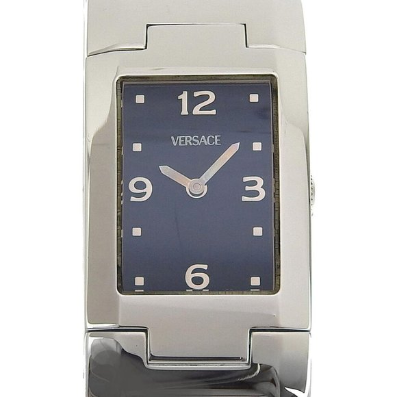 VERSACE Watches Silver/black Stainless Steel Quartz Analog display Women